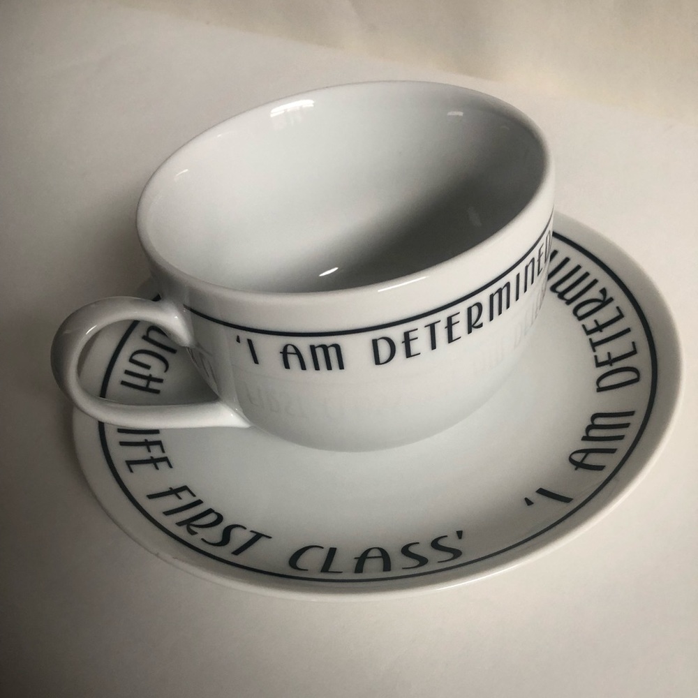 Noel Coward Numbered Mug and Saucer